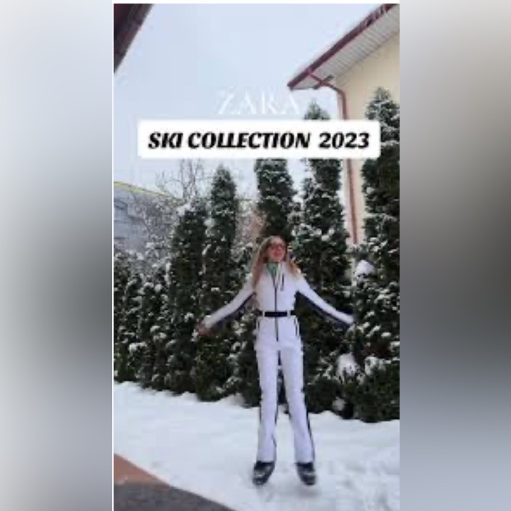 Zara ski collection windproof & waterproof recco technology jumpsuit